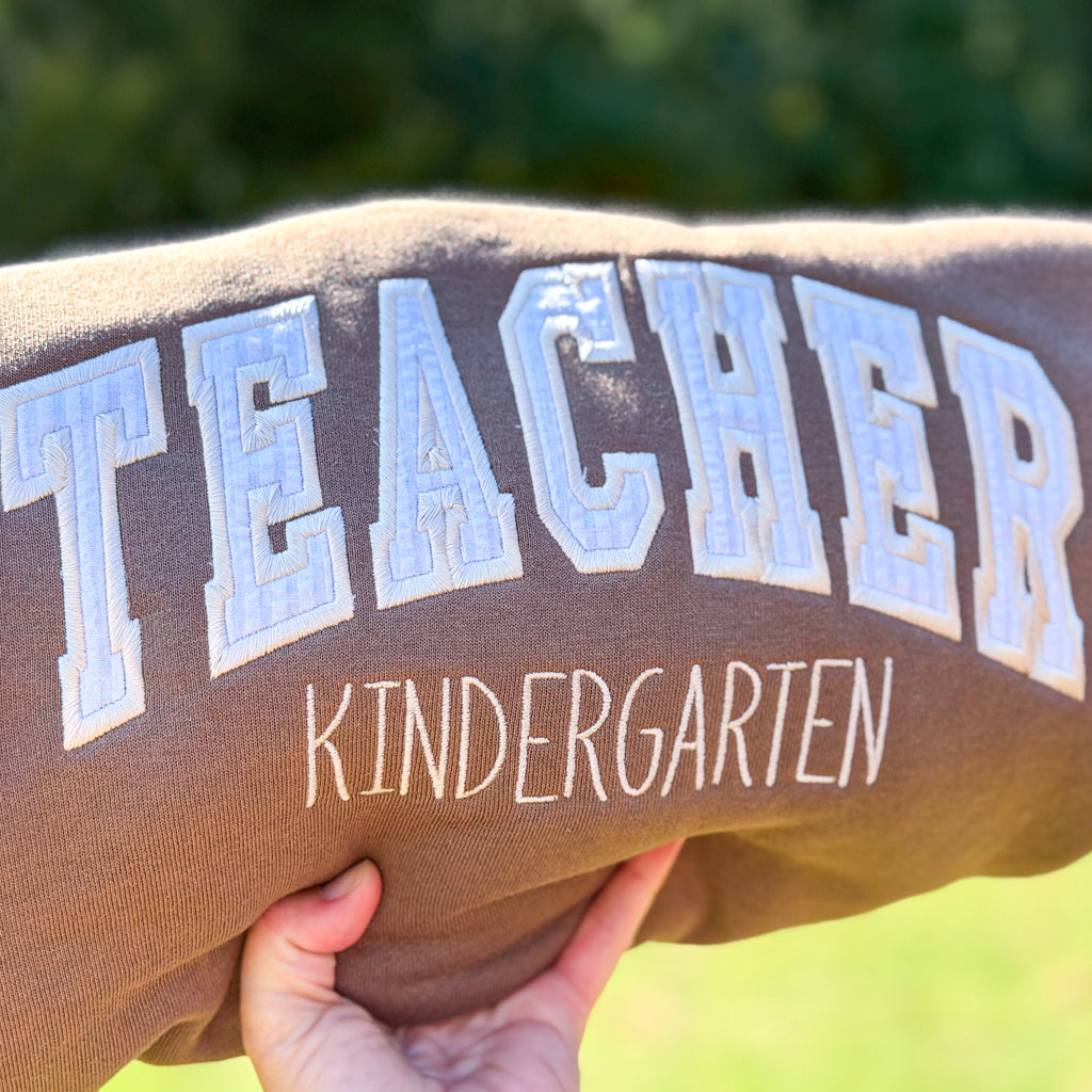 Seersucker Teacher Sweatshirt