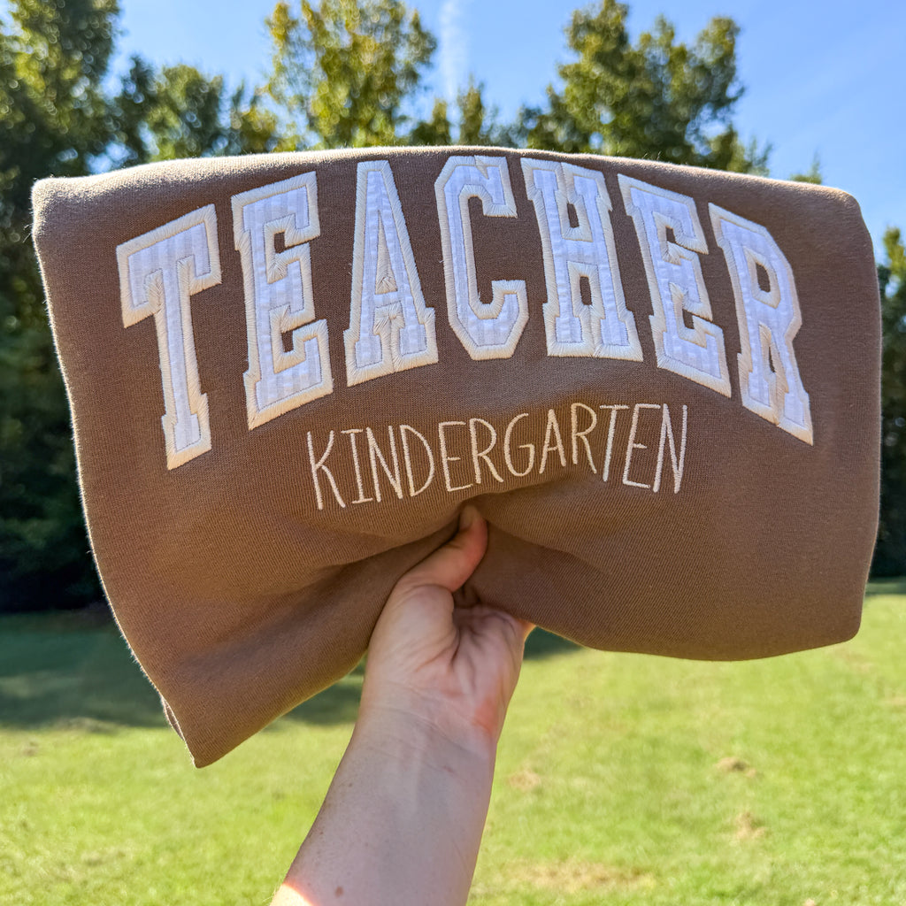 Seersucker Teacher Sweatshirt