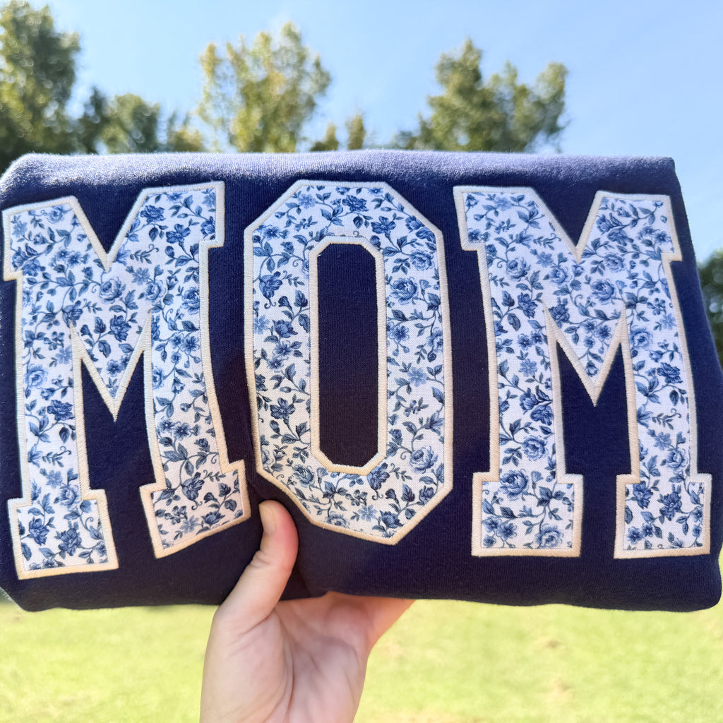 Blue Rose Mom Sweatshirt
