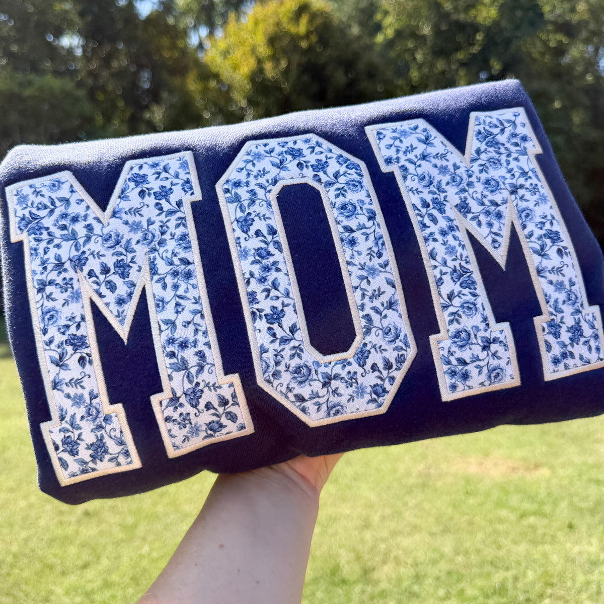Blue Rose Mom Sweatshirt