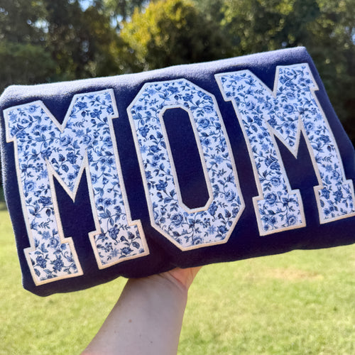 Blue Rose Mom Sweatshirt