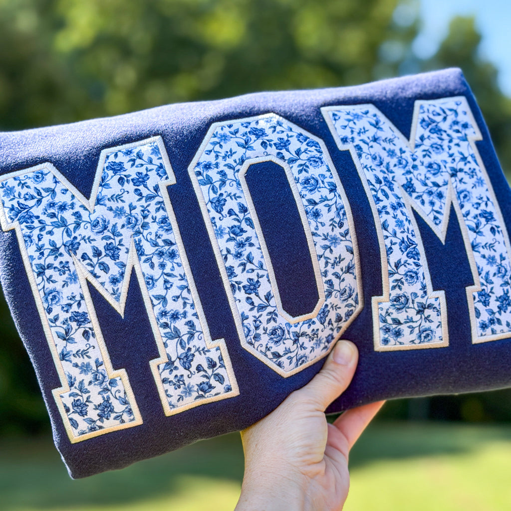 Blue Rose Mom Sweatshirt
